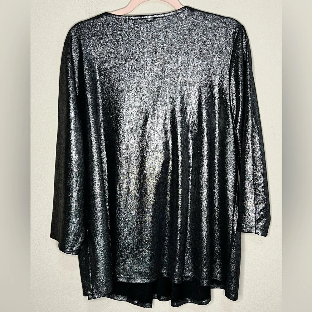 Lane Bryant Swing 3/4-Sleeve Pleat-Front Top 18/20